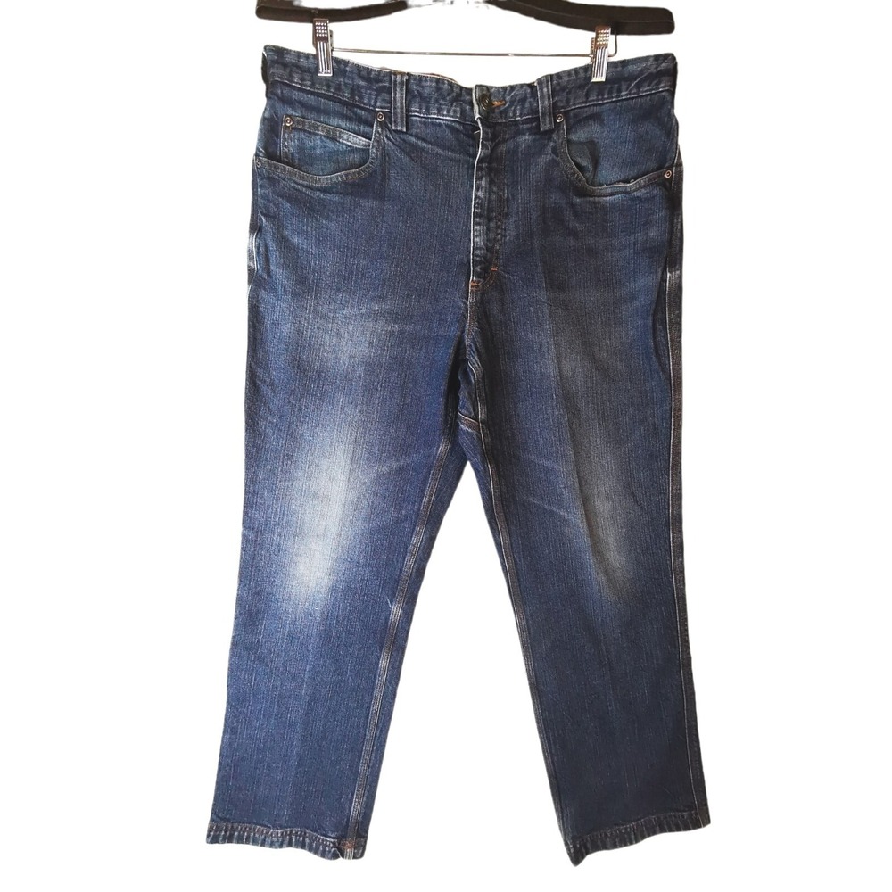 Duluth Trading Co. Flex Ballroom Men's Size 38x30 Straight Regular Blue Jeans